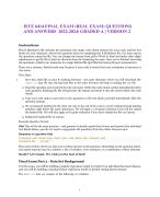 ISYE 6414 FINAL EXAM (REAL EXAM) QUESTIONS  AND ANSWERS 2022-2024/ GRADED A | VERSION