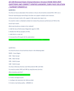 Med-Surg II HESI Test Bank EXAM 2024-2025 QUESTIONS AND CORRECT VERIFIED ANSWERS /100% PASS SOLUTION / ALREADY GRADED A+