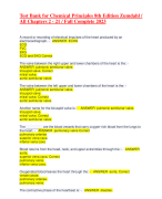 Test Bank for Chemical Principles 8th Edition Zumdahl