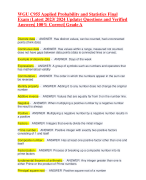 WGU C955 Applied Probability and Statistics Final Exam