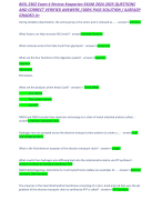 BIOL 2302 Exam 4 Review Kasparian EXAM 2024-2025 QUESTIONS AND CORRECT VERIFIED ANSWERS /100% PASS SOLUTION / ALREADY GRADED A+