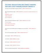 OB EXAM1 200 QUESTIONS AND CORRECT ANSWERS  2024-2025 LATEST VERSION//ALREADY GRADED A+ how long is the normal length of pregnancy (weeks)?