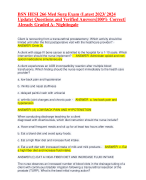 BSN HESI 266 Med Surg Exam (Latest 2023/ 2024 Update) Questions and Verified Answers|100% Correct| Already Graded A- Nightingale