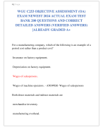 WGU C253 OBJECTIVE ASSESSMENT (OA) EXAM NEWEST 2024 ACTUAL EXAM TEST  BANK 200 QUESTIONS AND CORRECT  DETAILED ANSWERS (VERIFIED ANSWERS)  |ALREADY GRADED A+