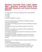 Dynatrace Associate Exam Latest Update  2024 | Dynatrace Associate Actual Exam  2024-2025 Questions and Correct Answers  Rated A+ | Verified Dynatrace Associate Exam LateUpdate  2024-2025 Quiz with Accurate Solutions Aranking Allpass'