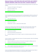 PN ADULT MEDICAL SURGICAL ONLINE PRACTICE 2024 A AND B WITH NGN | ATI PN MED SURG EXAM 2024-2025 QUESTIONS AND CORRECT VERIFIED ANSWERS /100% PASS SOLUTION / ALREADY GRADED A+