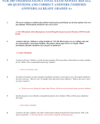 NUR 2407 PHARMACOLOGY FINAL EXAM NEWEST 2024 ALL  100 QUESTIONS AND CORRECT ANSWERS (VERIFIED  ANSWERS) |ALREADY GRADED A+