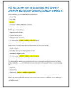 PCC REAL EXAM TEST 60 QUESTIONS AND CORRECT  ANSWERS 2024 LATEST VERSION//ALREADY GRADED A+ Which substance has the highest ignition temperature?