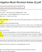 Criminal Litigation Mock Revision Notes
