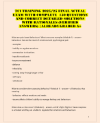 TCI TRAINING 2025/25 FINAL ACTUAL  EXAM WITH COMPLETE 150 QUESTIONS  AND CORRECT DETAILED SOLUTIONS  WITH RATIONALES (VERIFIED ANSWERS) |ALREADYGRADED A+