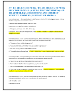 ATI RN ADULT MED SURG / RN ATI ADULT MED SURG  PROCTORED 2024 A (A NEW UPDATED VERSION) ALL  100 ACTUAL EXAM QUESTIONS AND CORRECT  VERIFIED ANSWERS | ALREADY GRADED A+ A nurse is caring for a client admitted with a skull fracture. Which of the following assessment findings  should be of greatest concern to the nurse?