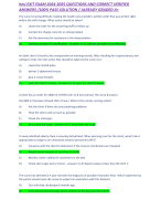 CNOR Practice Exam Prep by CCI EXAM 2024-2025 QUESTIONS AND CORRECT VERIFIED ANSWERS /100% PASS SOLUTION / ALREADY GRADED A+