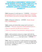 TEXAS MOLD ASSESSMENT CONSULTANT EXAM NEWEST ACTUAL EXAM COMPLETE 170 QUESTIONS AND CORRECT DETAILED ANSWERS (VERIFIED ANSWERS) |ALREADY GRADED A+ 