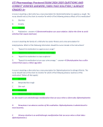 NCSF PERSONAL TRAINING EXAM FUNCTIONAL ANATOMY & EXERCISE PHYSIOLOGY EXAM 2024-2025 QUESTIONS AND CORRECT VERIFIED ANSWERS /100% PASS SOLUTION / ALREADY GRADED A+