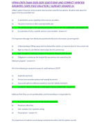 HESI RN: Maternity - Test Bank EXAM 2024-2025 QUESTIONS AND CORRECT VERIFIED ANSWERS /100% PASS SOLUTION / ALREADY GRADED A+