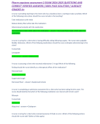 Pharm capstone assessment 2 EXAM 2024-2025 QUESTIONS AND CORRECT VERIFIED ANSWERS /100% PASS SOLUTION / ALREADY GRADED A+