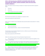 HCCA - CHC Study Questions (MASTER FLASHCARDS) EXAM 2024-2025 QUESTIONS AND CORRECT VERIFIED ANSWERS /100% PASS SOLUTION / ALREADY GRADED A+