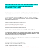 NREMT EXAM HIGHLY ELABORATED AND DETAILED QUESTIONS AND ANSWERS  ALL VERIFIED BY EXPERTS  AND POSITIVE FEEDBACK ILATEST IALREADY GRADED  BEST PASS IBRANDED!!! 