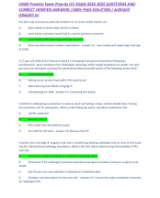 CNOR Practice Exam Prep by CCI EXAM 2024-2025 QUESTIONS AND CORRECT VERIFIED ANSWERS /100% PASS SOLUTION / ALREADY GRADED A+