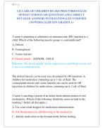 ATI CARE OF CHILDREN RN 2024 PROCTORED EXAM  NEWEST VERSION 100 QUESTIONS AND CORRECT  DETAILED ANSWERS WITH RATIONALES (VERIFIED  ANSWERS) |ALREADY GRADED A+