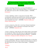 ATI Pharmacology Proctored Exam 2024/2025 (COMPLETE SOLUTION WITH CORRECT DETAILED ANSWERS)