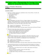 Test Bank For Lehne's Pharmacology for Nursing Care 11th Edition By Jacqueline Burchum, Laura Rosenthal |All Chapters, Year-2023/2024|