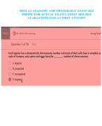 HESI A2 ANATOMY AND PHYSIOLOGY EXAM AUGUST 2024 PREDICTOR ACTUAL EXAM LATEST 2024-2025 GUARANTEED PASS AT FIRST ATTEMPT