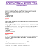 ATI PN FUNDAMENTALS 2020 WITH NGN PRACTICE| REAL EXAM VERIFIED AND ACCURATE QUESTIONS AND ANSWERS WITH RATIONALES | GUARANTEED PASS| GRADED A+| LATEST UPDATE 2023/2024