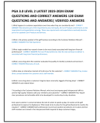 PGA 3.0 LEVEL 2 LATEST 2023-2024 EXAM  QUESTIONS AND CORRECT ANSWERS 120 EXAM  QUESTIONS AND ANSWERS| VERIFIED ANSWERS 1.What happens to customer expectations over time when they are consistently met?