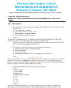 Test bank-Des Jardins: Clinical Manifestations and Assessment of Respiratory Disease, 8th Edition