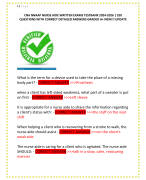 FINAL EXAM NR548/ NR 548 2024 -2025 PSYCHIATRIC  ASSESSMENT FOR THE PSYCHIATRIC-MENTAL HEALTH  NURSE PRACTITIONER REVIEW |WEEKS 7-8 COVERED  QUESTIONS WITH CORRECT DETAILED ANSWERS GRADED A