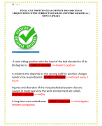 ITLS 9TH EDITION EXAM ACTUAL EXAM 2 LATEST  VERSIONS AND STUDY GUIDE COMPLETE 300  QEUSTIONS AND CORRECT ANSWERS ALREADY  GRADED A+ 