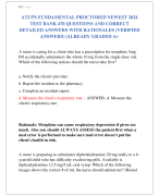 ATI PN FUNDAMENTAL PROCTORED NEWEST 2024  TEST BANK 470 QUESTIONS AND CORRECT  DETAILED ANSWERS WITH RATIONALES (VERIFIED  ANSWERS) |ALREADY GRADED A+