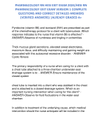 PHARMACOLOGY RN HESI EXIT EXAM 2024/HESI RN PHARMACOLOGY EXIT EXAM VERSION 1 COMPLETE QUESTIONS AND CORRECT DETAILED ANSWERS (VERIFIED ANSWERS) |ALREADY GRADED A+