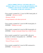 CDCR CORRECTIONAL COUNSELLOR (CC1)  NEWEST 2024 ACTUAL EXAM 200 QUESTIONS AND  CORRECT DETAILED ANSWERS (VERIFIED  ANSWERS) |ALREADY GRADED A+