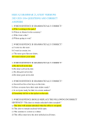 HESI A2 GRAMMAR 2 LATEST VERSIONS 2023-2024 150+ QUESTIONS AND CORRECT ANSWERS