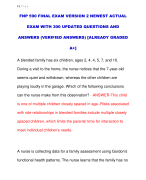 FNP 590 FINAL EXAM VERSION 2 NEWEST ACTUAL  EXAM WITH 300 UPDATED QUESTIONS AND  ANSWERS (VERIFIED ANSWERS) [ALREADY GRADED  A+]