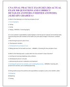 NCLEX NGN NEWEST 2023-2024 80 QUESTIONS AND  CORRECT DETAILED ANSWERS WITH RATIONALES  (VERIFIED ANSWERS) |ALREADY GRADED A+