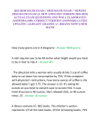 2024 HESI MATH EXAM / HESI MATH EXAM / NEWEST HESI MATH EXAM (A NEW UPDATED VERSION 2024-2025) ACTUAL EXAM QUESTIONS AND WELL ELABORATED ANSWERS (100% CORRECT VERIFIED ANSWERS) LATEST UPDATES |ALREADY GRADED A+ (BRAND NEW!!) HESI MATH