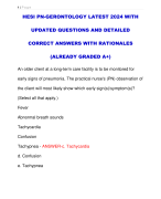 HESI PN-GERONTOLOGY LATEST 2024 WITH UPDATED QUESTIONS AND DETAILED  CORRECT ANSWERS WITH RATIONALES  (ALREADY GRADED A+)