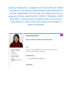 CAMILLA FRANKLIN’S I  HUMAN CASE STUDY WEEK 10  EXPERT REVIEW OF A 48 YEAR OLD WITH FATIGUE AND IRRITABILITY  ACTUAL SCREENSHOT OF THE CASE  ALL  PAGES (history and physical ) ACTUAL CASE STUDY BY  EXPERT   FEEDBACK  LATEST 2024-2025  / Comprehensive Camilla Franklin I-Human Case Study Week 10 | 48-Year-Old with Fatigue and Irritability | Latest Case Review.