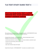ATLS Test Study Guide TEST 4 LATEST  VERSIONS REAL EXAM QUESTIONS AND  CORRECT ANSWERS |AGRADE