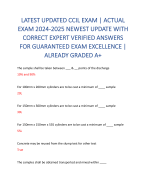 LATEST UPDATED CCIL EXAM | ACTUAL EXAM 2024-2025 NEWEST UPDATE WITH CORRECT EXPERT VERIFIED ANSWERS FOR GUARANTEED EXAM EXCELLENCE | ALREADY GRADED A+