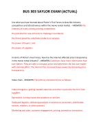 BUS 303 SAYLOR EXAM (ACTUAL) 2024 QUESTIONS AND ANSWERS