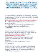 NGN ATI FUNDAMENTALS PROCTORED  2024 EXAM TEST BANK 250 QUESTIONS  WITH DETAILED VERIFIED ANSWERS  AND RATIONALES /A+ GRADE ASSURED