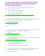 Ati comprehensive predictor version 1 EXAM 2024-2025 COMPLETE 250 QUESTIONS AND CORRECT VERIFIED ANSWERS /100% PASS SOLUTION / ALREADY GRADED A+