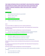 TEST BANK INTRODUCTION OF MATERNITY AND PEDIATRIC NURSING 8TH EDITION BY GLORIA LEIFER EXAM 2024-2025 QUESTIONS AND CORRECT VERIFIED ANSWERS /100% PASS SOLUTION / ALREADY GRADED A+