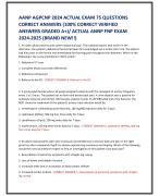 AANP AGPCNP 2024 ACTUAL EXAM 75 QUESTIONS  CORRECT ANSWERS (100% CORRECT VERIFIED  ANSWERS GRADED A+)/ ACTUAL ANNP FNP EXAM  2024-2025 (BRAND NEW!!)