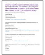 ANCC FNP 2024 ACTUAL EXAM LATEST VERSION REAL  EXAM 70 QUESTIONS AND CORRECT ANSWERS (100%  CORRECT ANSWERS GRADED A+) ANCC FAMILY NURSE  PRACTITIONER ACTUAL EXAM 22024/2025 (NEW!! which drug is associated with increased lipoprotein levels?