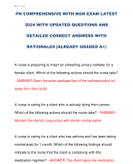 PN COMPREHENSIVE WITH NGN EXAM LATEST  2024 WITH UPDATED QUESTIONS AND  DETAILED CORRECT ANSWERS WITH RATIONALES (ALREADY GRADED A+)